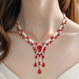 18K White & Rose Gold Ruby & Diamond Necklace